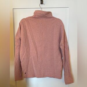 Lululemon Along the Way Mock Neck Long Sleeve Sweater Light Pink